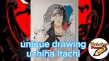 unique drawing (menggambar unik) ITACHI UCHIHA