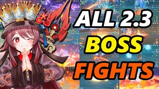 👑 Triple Crown C1R1 Hutao VS ALL 2.3 Bosses | Genshin Impact