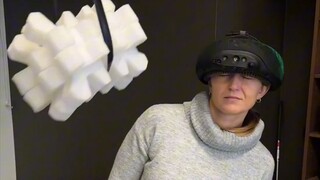 How does the technology that uses the forehead as eyes work?