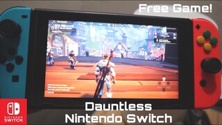 Free Game Dauntless Nintendo Switch Handheld Gameplay First Look
