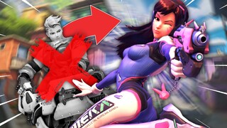 D.VA is BROKEN in Overwatch 2 ranked...