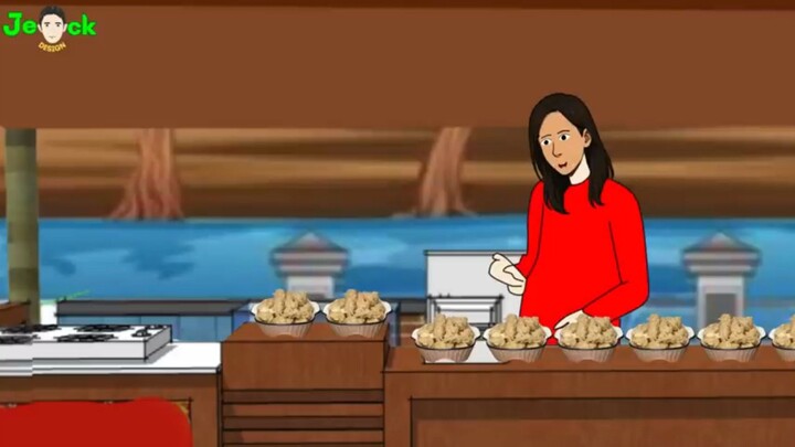 AZAB PENJUAL PENTOL KRIWIL YANG MULUTNYA KAYA SETAN SUKA FITNAH PENJUAL LAIN | ANIMASI AZAB
