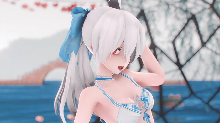 [Âm thanh yếu MMD❀60FPS❀] ❤Rainbow Blaxx - Cha Cha❤Đồ bơi mùa hè Thỏ Trắng