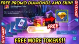 FREE TOKENS!! GET MORE PROMO DIAMONDS AND DRAW SKINS FOR FREE (GIVEAWAY 💎)! - MLBB