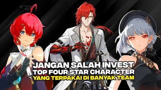 REKOMENDASI 4 FOUR STAR CHARACTER GG YANG COCOK DIBUILD F2P! TEAMNYA FLEXIBEL GAPERLU BUANG RESOURCE