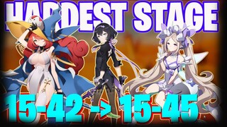 CANT PASS STAGE 15 YET !!! EVERSOUL HARDEST STAGE 15-42 to 15-45 GUIDE