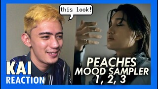 REACTION to KAI 카이 'Peaches' Mood Sampler #1, #2, & #3