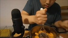 Eating Mashed Sweet Potatoes Asmr