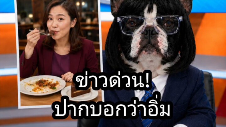 ‎[สำนักข่าว ASUJIAI] ข่าวด่วน! คดีปากบอกว่าอ่ม  #asujiai #funny #cat #dog