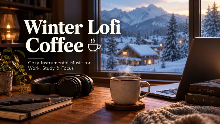 Winter Lofi Coffee ☕ Cozy Instrumental Music for Work, Study & Focus