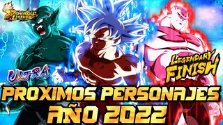 PERSONAJES  NUEVOS PARA ESTE AÑO 2022!!! EN DRAGON BALL LEGENDS