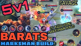 MARKSMAN BUILD BARATS - Insane 20 Kills - Global Gameplay MLBB