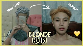 HOW TO ACHIEVE KPOP LIGHT BLONDE HAIR? mura lang ba? (Philippines) | Sean Gervacio