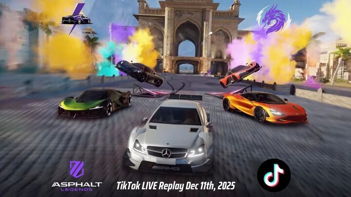 Night Gaming with Asphalt Legends - Global Edition | TikTok LIVE Replay December 11th, 2025, GMT+8
