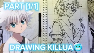 DRAWING BOCIL KEMATIAN🥶(KILLUA)      DARI ANIME HUNTER X HUNTER. PART [1/1]BNW