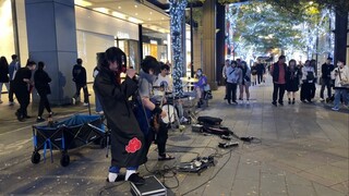 Go! - Flow - Naruto _ LIVE cosplay anisong cover no bass Busking 20231210 Round II