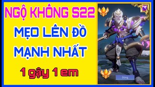 Ngộ không mùa 22 | Cách lên đồ và bảng ngọc Ngộ không mùa 22 mới và mạnh nhất leo chiến tướng