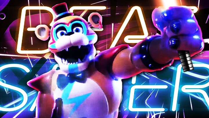 FNAF SECURITY BREACH SONGS ON BEAT SABER