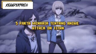 5 FAKTA MENARIK ANIME ATTACK ON TITAN