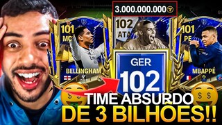 TIMAÇO DE 3 BILHÕES! 🤑 LANCEI O RONALDO 102 & 4 UTOTY's & 5 PRIMES 🔥 | BATALHA DE TIMES - FC MOBILE