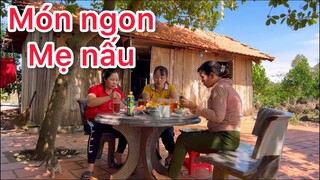 Ngày về nhà với BÀ NỘI , ăn món ngon Mẹ nấu , dọn nhà đón TẾT