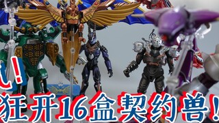 Watch Kamen Rider Ryuki's 16 contracted beasts + DX mirror car in one go!