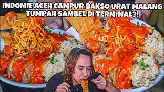 KEJAM! INDOMIE ACEH BAKSO TAHU URAT GRENYEL SIRAM CABE NGUMPET DKT TERMINAL