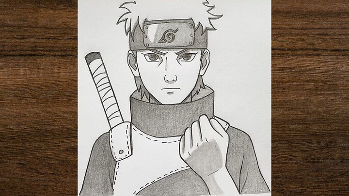 Drawing Shisui Uchiha | Realistic Pencil Sketch | Full Process + Narration | Naruto Fan Art
