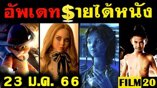 อัพเดทรายได้หนัง Avatar - Black Panther - Puss in Boots - M3GAN - ไอ้ไข่ อื่นๆ ณ 23 ม.ค. 66