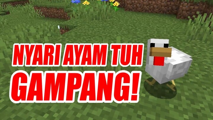 Cara Nyari Ayam Kurang dari 5 Menit! [ Minecraft Indonesia Tutorial Guide! ]