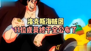 重磅炸弹！洛克斯海贼团11位成员大曝光，谁是你心目中的英雄？