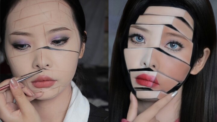 “旋转拼回原位”