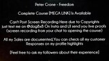 Peter Crone Course Freedom download