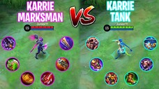 Karrie Attack Speed Vs Karrie Tank 😱