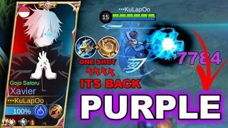 One Shot Combo Item Is Back | Xavier Best Build 2022 | Xavier Gojo Satoru is Coming | MLBB