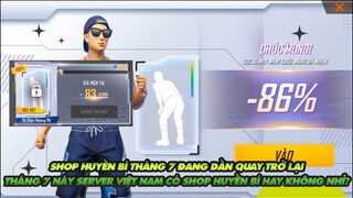 Free Fire| Shop huyền bí sắp quay trở lại tháng 7 -  Tháng 7 Server Việt Nam có shop huyền bí không?