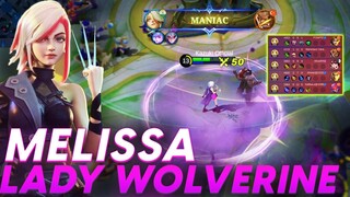 MAKE ENEMIES EAT CHOCOLATE WITH MELISSA | MELISSA EASY MANIAC GAMEPLAY | MLBB