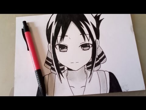 Drawing Kaguya Shinomiya - Love is war (Menggambar anime) by OST ANIME ID