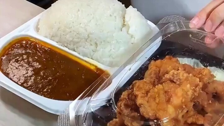 Japanese Bento — Curry Fried Chicken Nuggets