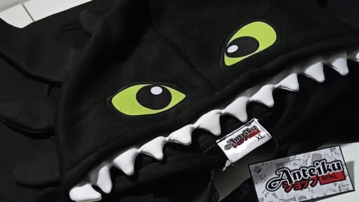 Toothless how to train your dragon hoodie shopee