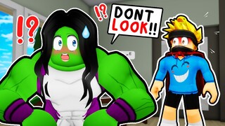 My CRUSH Was Secretly SHE-HULK in Roblox BROOKHAVEN RP!!