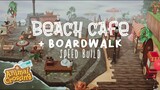BEACH CAFE + BOARDWALK 🎈: SPEED BUILD // ANIMAL CROSSING NEW HORIZONS