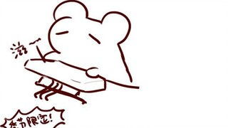 [Bison Hamster] Drawing in summer (x) Grilling rat paws in summer (√)
