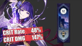 【2.5 New Abyss】Shogun ,Sayu 4VV Healer Crit 48/147 | Spiral Abyss Floor 12 - [Genshin Impact]