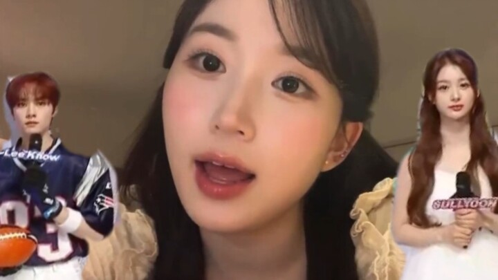 Haiyuan memerankan dua peran sekaligus ☞ Meniru Suara Seoyun yang Sedang Bekerja di Leeknow