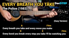 Every Breath You Take - The Police (Easy Guitar Chords Tutorial with Lyrics) part 2 SHORTS REELS