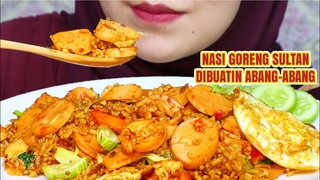 AUTO MULES‼️ ASMR NASI GORENG SULTAN EXTRA PEDAS DIBUATIN ABANG-ABANG | ASMR INDONESIA