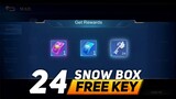 HOW TO GET 24 MITHRIL KEY FROM SNOW BOX EVENT | FREE 2 EPIC OR COLLECTOR SKIN DRAW | MLBB