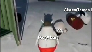 MK:ada yang ketahuan godain saya,Akaja be like yang baru balik dari Hiatus🗿💀☝️