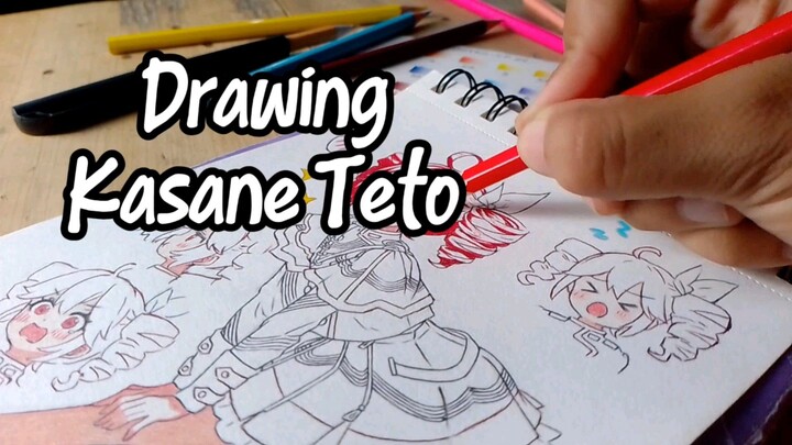 Drawing Kasane Teto.